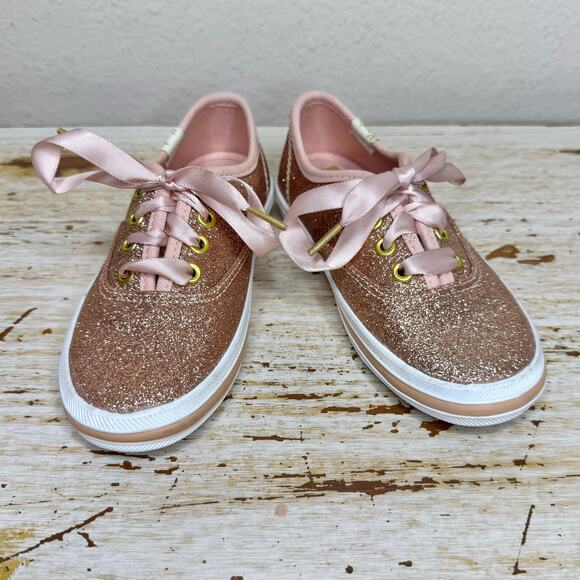 Keds x Kate Spade Pink New York Champion Glitter Sneakers Little Kid's 8.5M - Picture 1 of 10